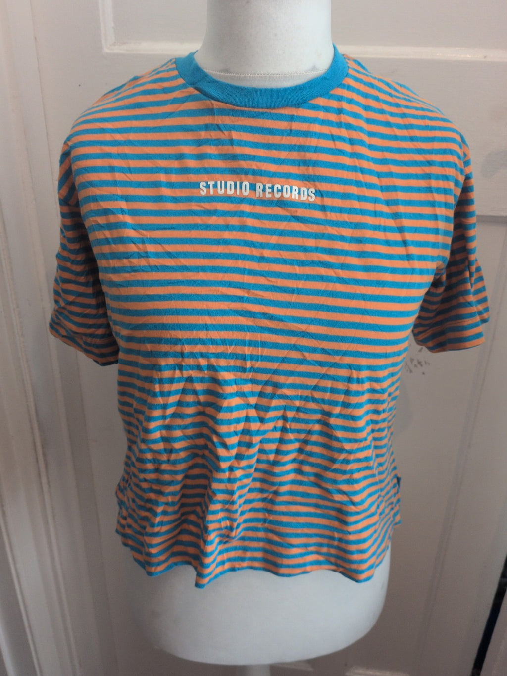 Next 12 Years Blue And Orange Striped T-shirt