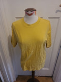 Ladies Asos Medium Yellow Short Sleeve Top