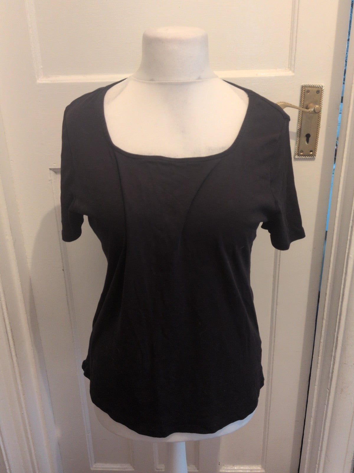 Bonmarche 16 Black Short Sleeve T-shirt