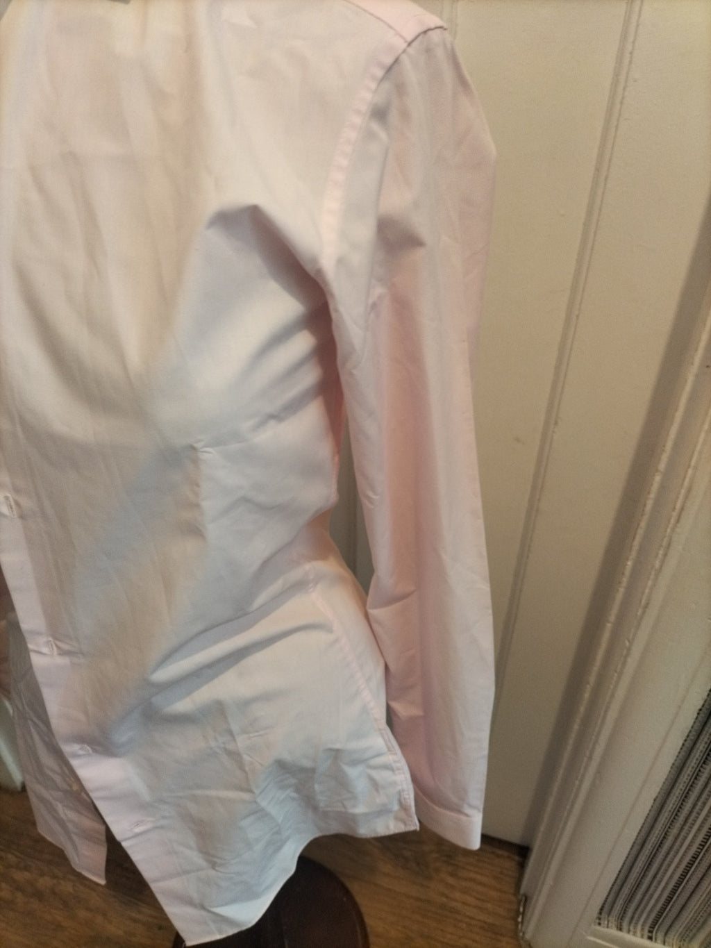 Mens Next Size 14"L Tailored Long Sleeved Slim Fit Pink Shirt
