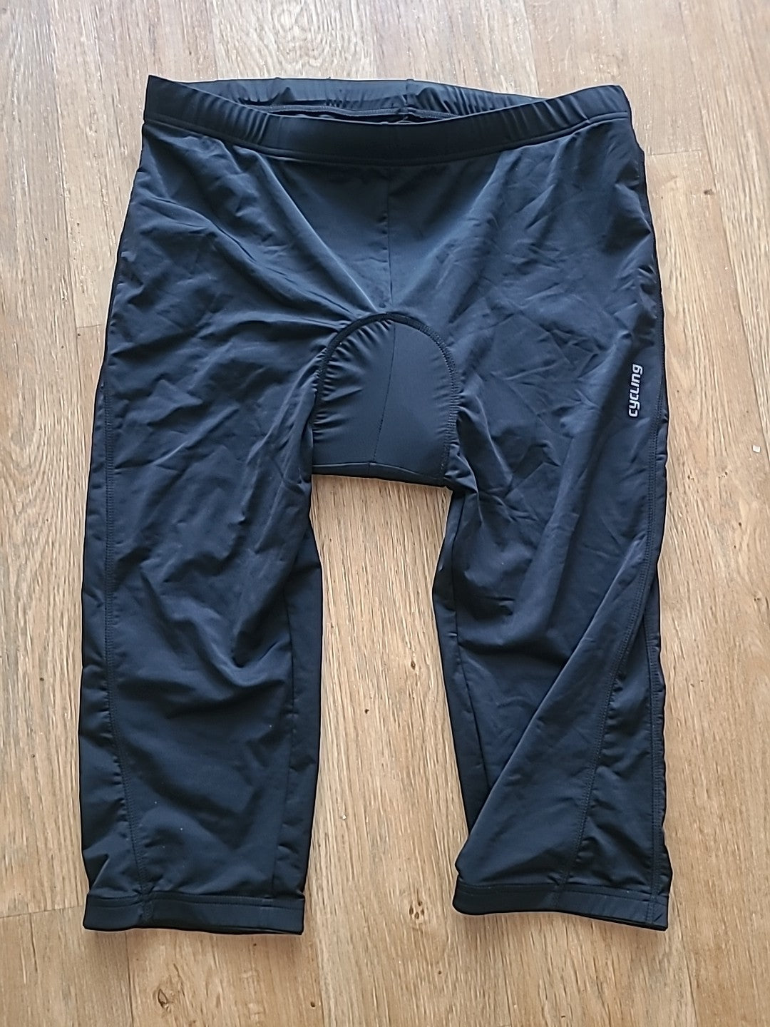 Mens Crivit Size Large Black Padded Bib Leggings