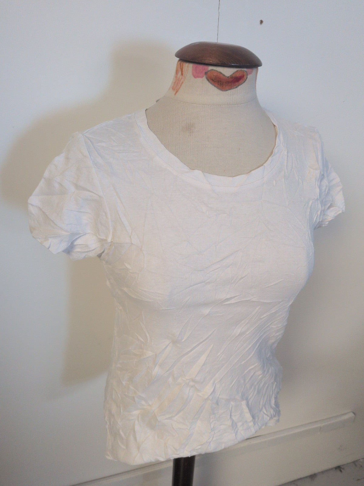 Ladies Tu Size 14 White Plain Short Sleeve T-shirt