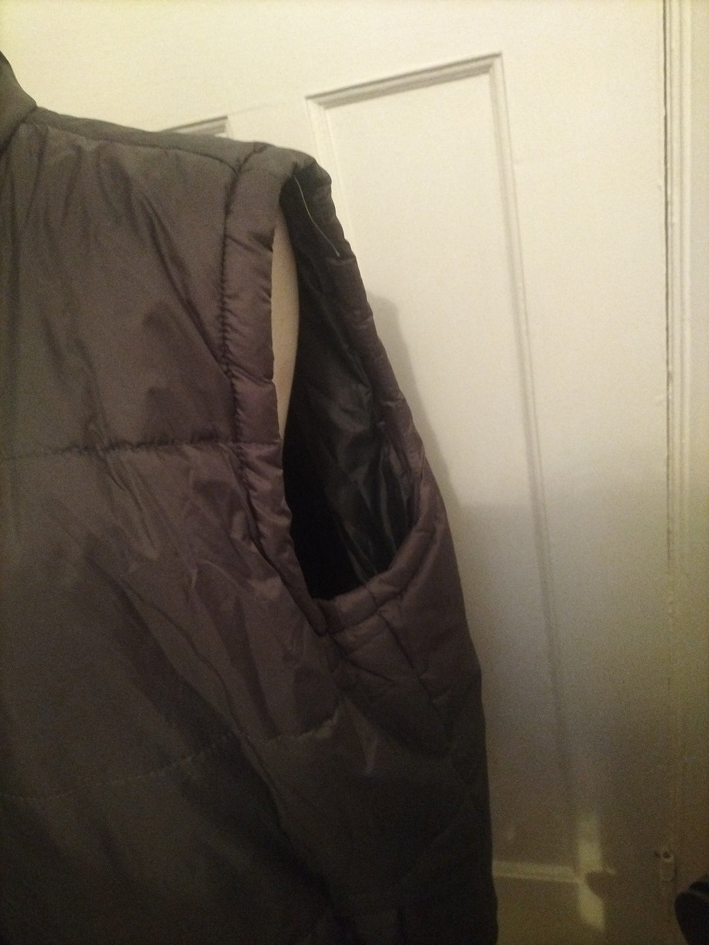 Mens B&C Size 2XL Metallic Grey Puffer