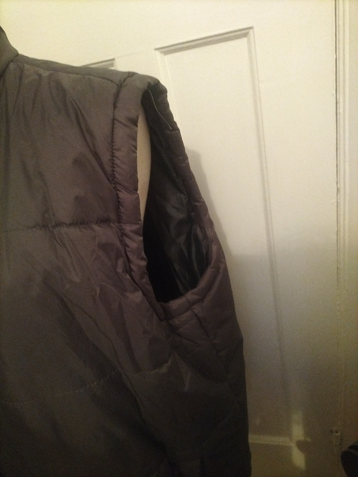 Mens B&C Size 2XL Metallic Grey Puffer