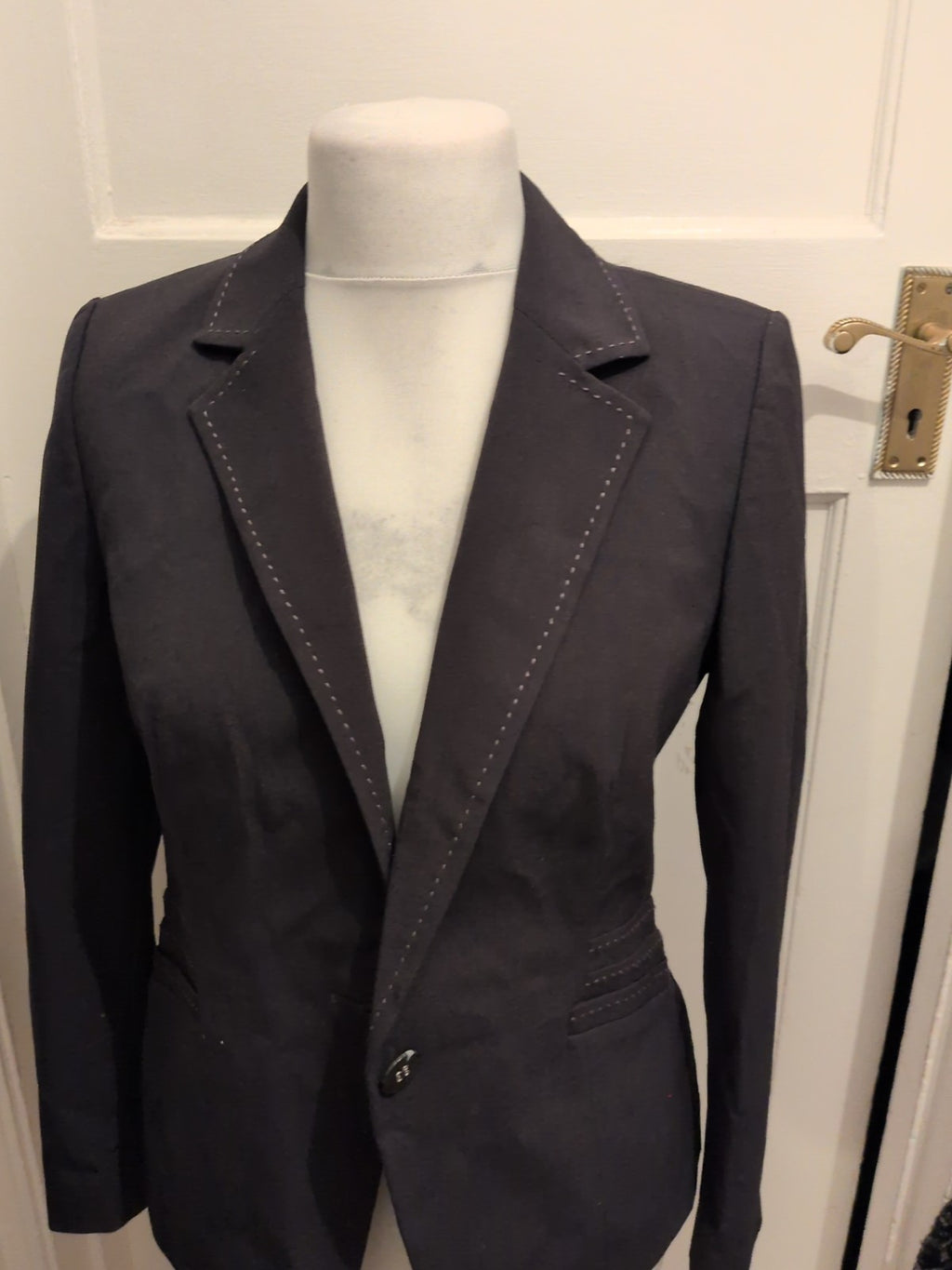M&S Collection 12 Black Collared Blazer