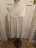 Ladies Joe Browns Size 32 Cream Sleeveless Blouse