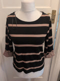 F&F 10 Brown Black Long Sleeve Jumper