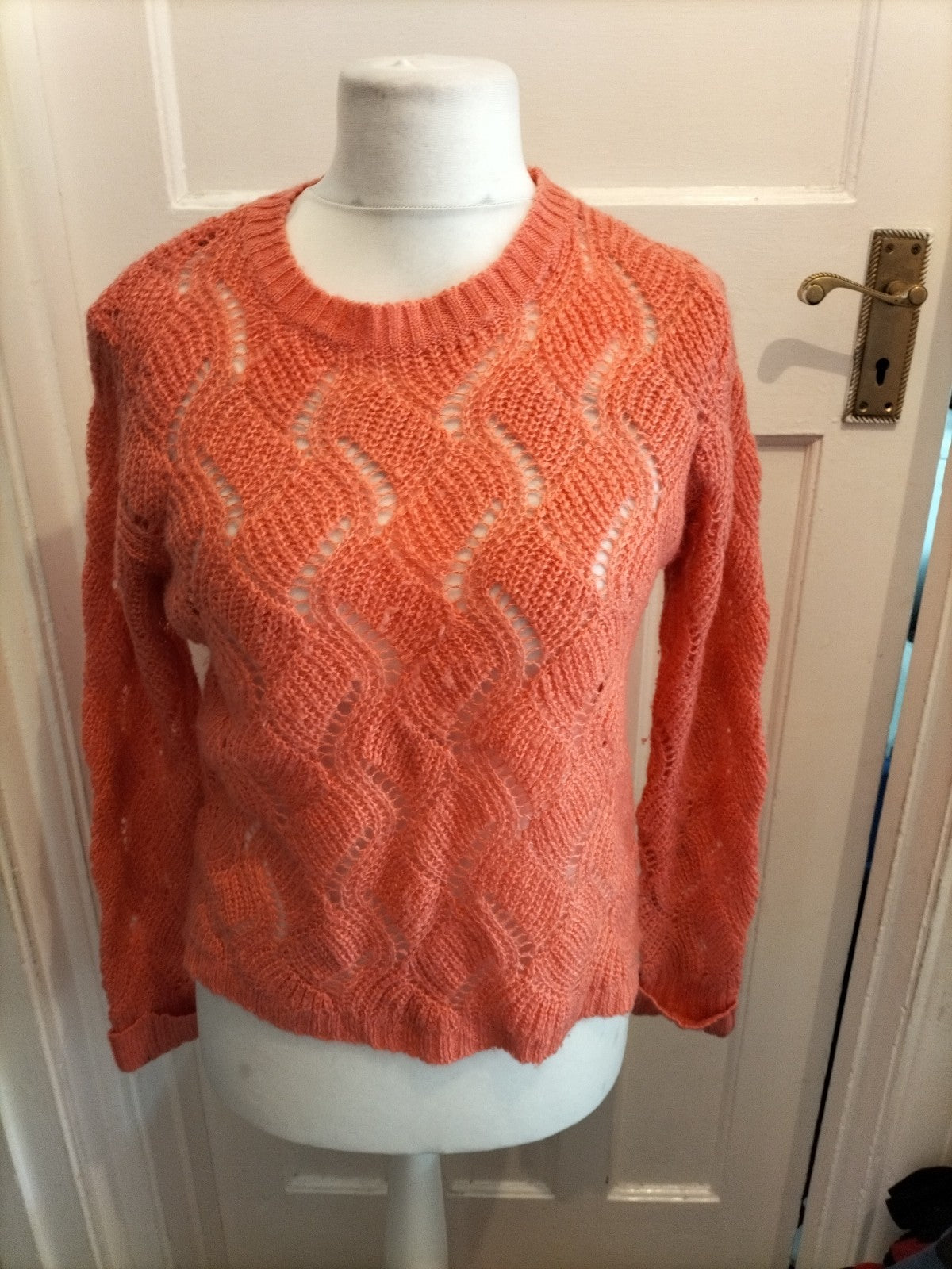 Primark 14 Peach Knit Jumper Pullover