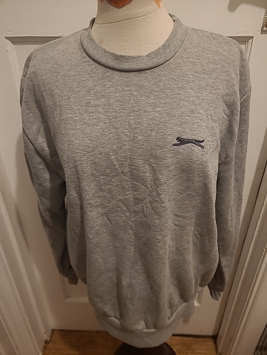 Mens Slazenger Size Large Grey Long Sleeved Sweatshirt