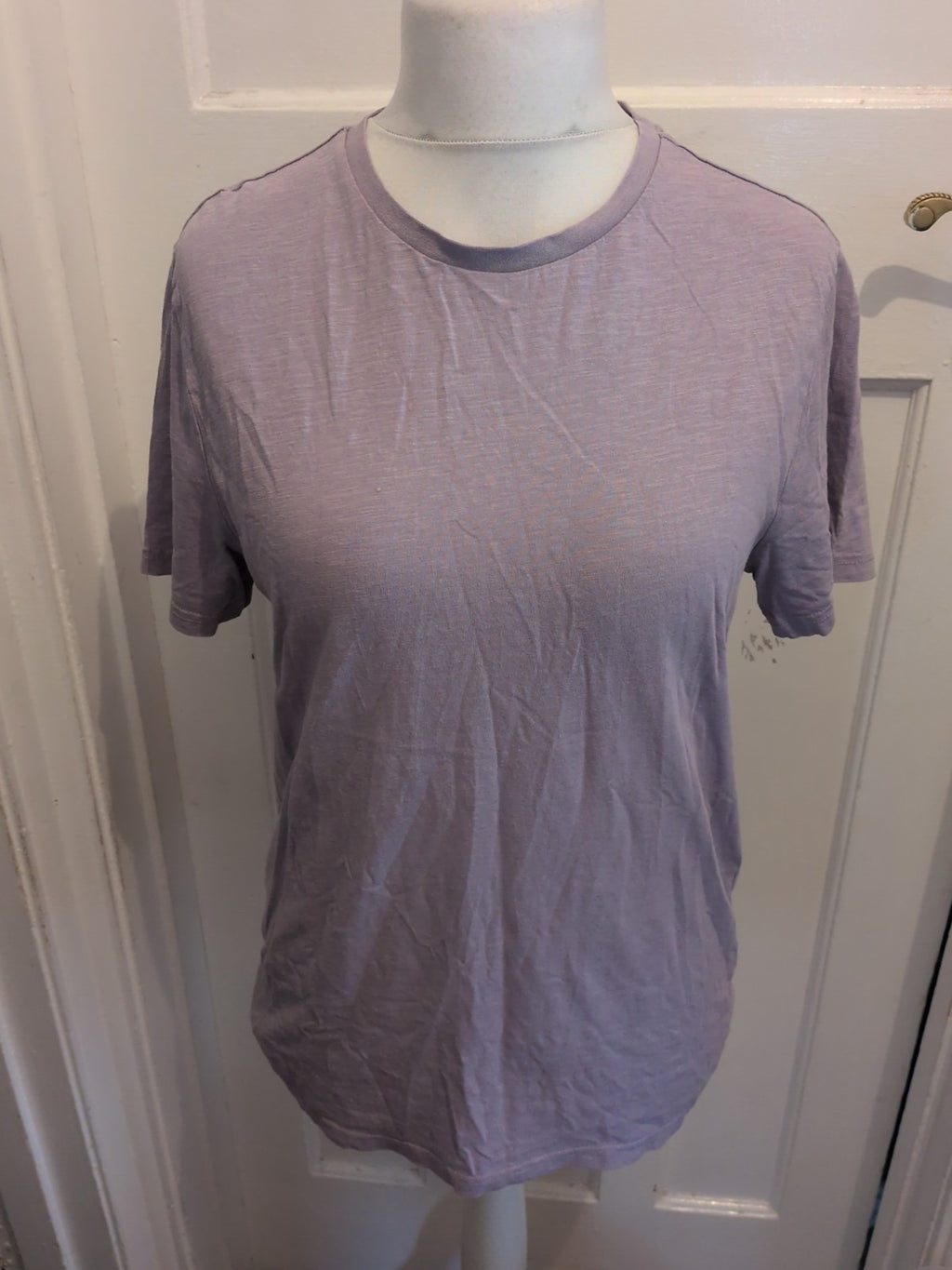 Tu Man Medium Regular Fit Lilac Short Sleeve T-shirt