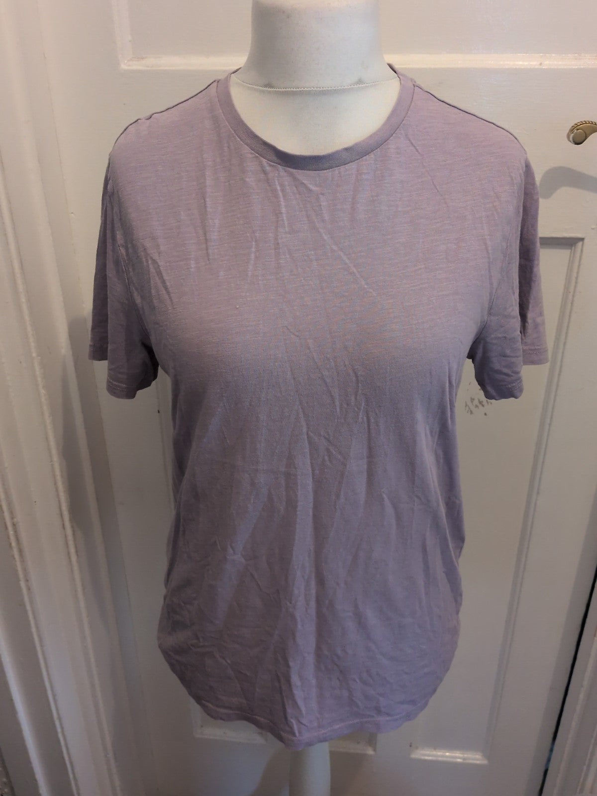 Tu Man Medium Regular Fit Lilac Short Sleeve T-shirt