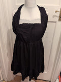 Shein Large Black Halter neck Knee Length Dress