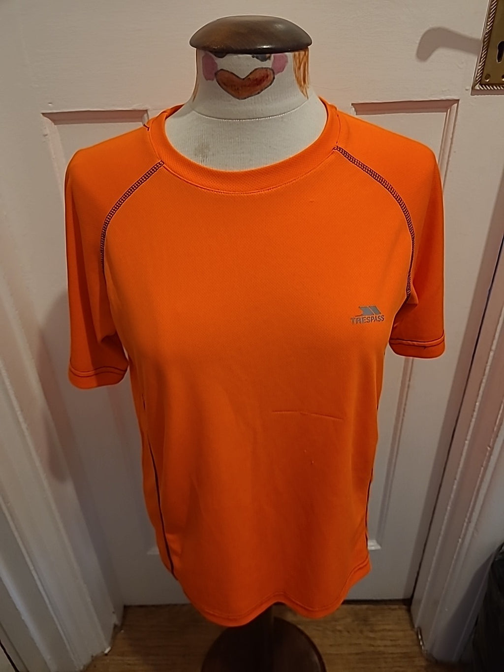 Mens Trespass Size Small Bright Orange Tshirt