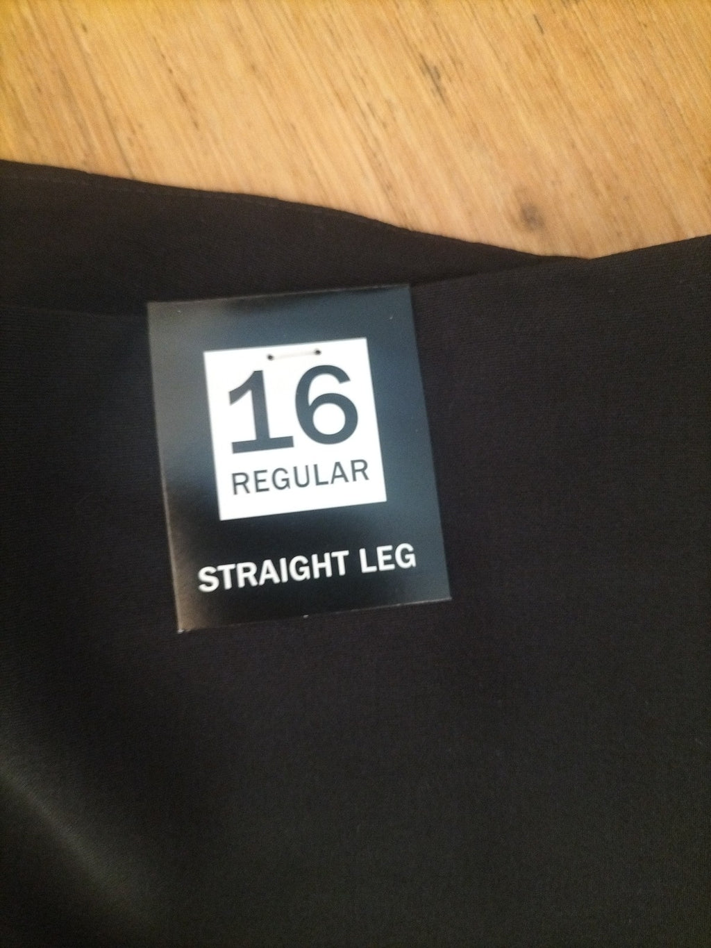 Brand New Debenhams 16 Black Straight Leg Trousers