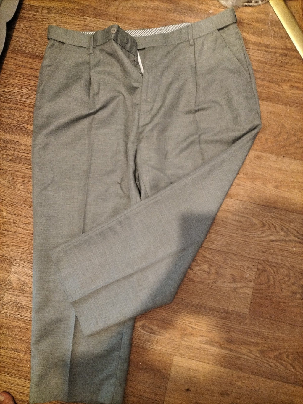 Mens Clifford James Size 42XS Grey Formal Trousers