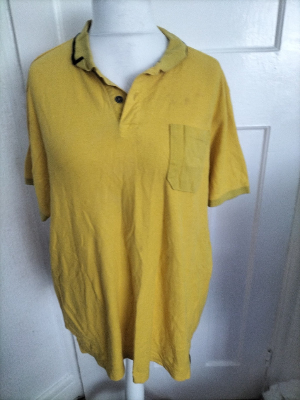Mens Rhino Work Size 2XL Yellow Short Sleeved Polo