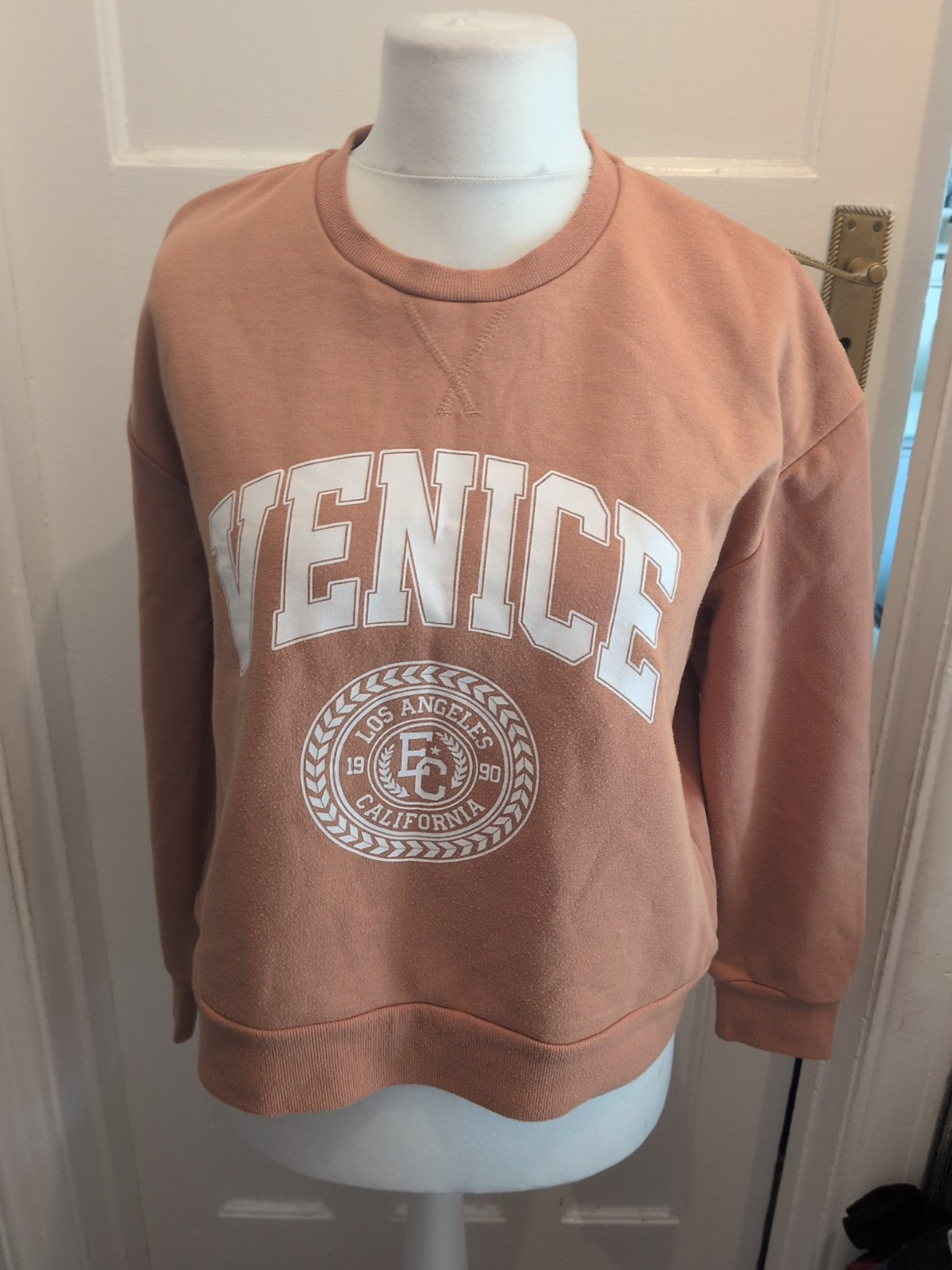 Primark 12/14 Brown Venice Print Jumper
