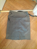 Jasper Conran 12 Grey Check Pencil Lined Belted Skirt