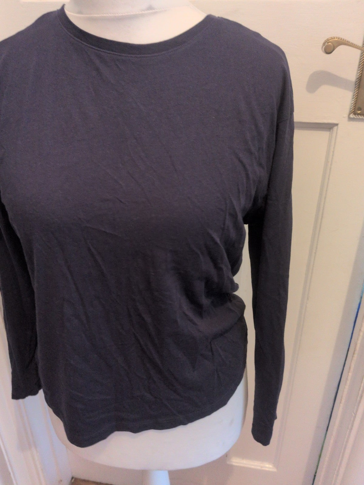 Day Dreams Medium Dark Navy Long Sleeve Pyjama Top