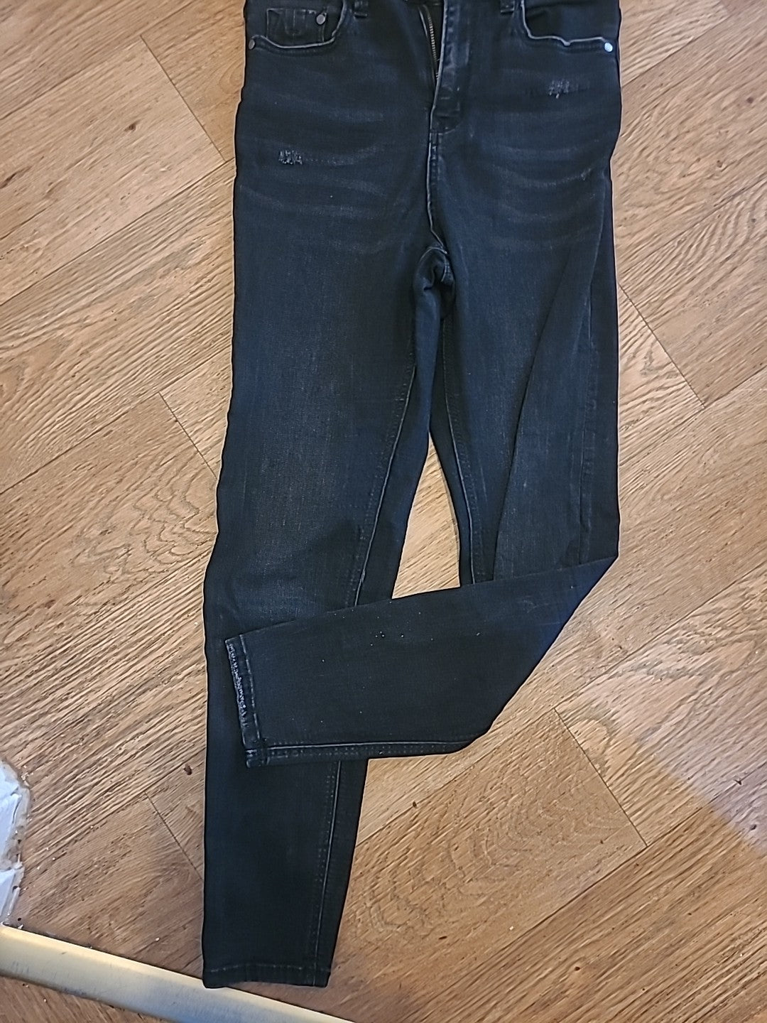 Ladies Stradivarius Size 8 Charcoal Skinny Jeans