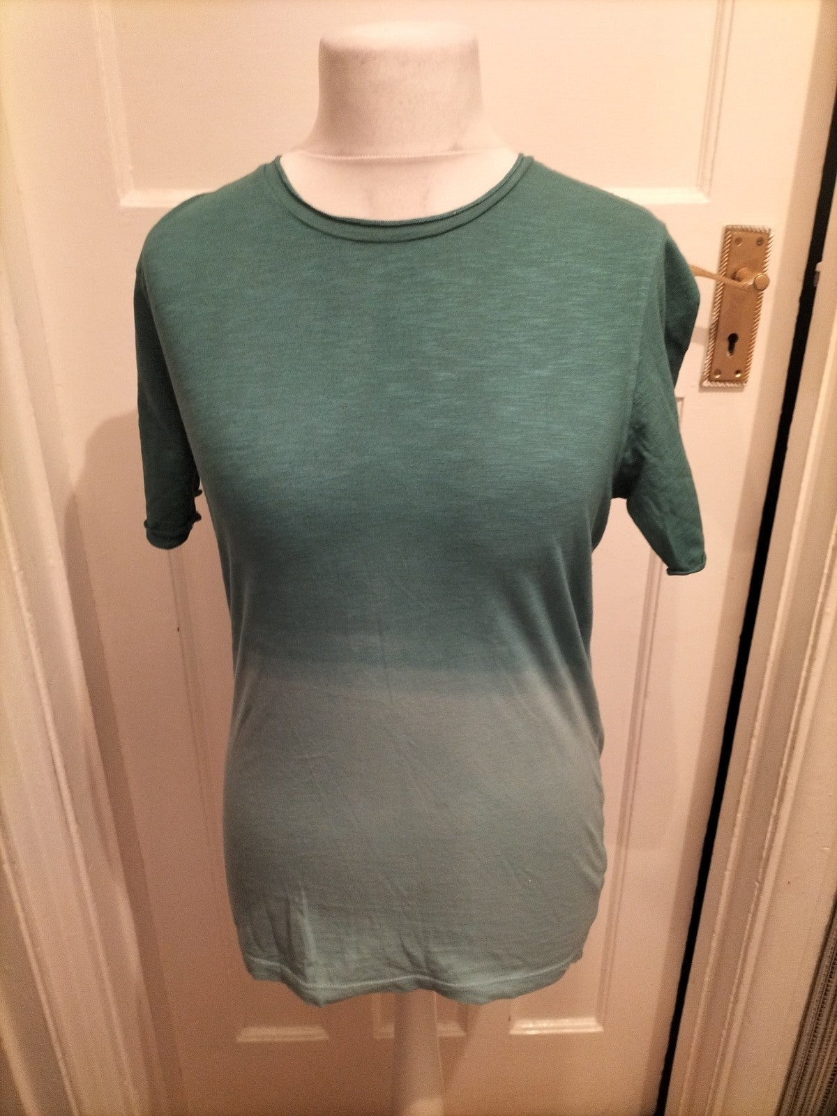 Mens Next Size Small Teal Shading Short Sleeved Tshirt