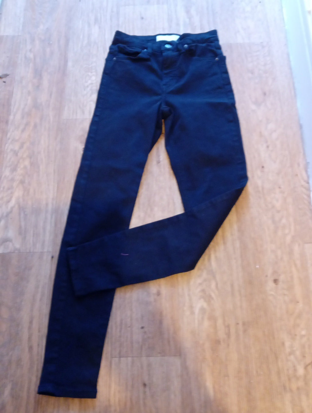 Ladies Topshop Size 25x32 Black Denim Jeans