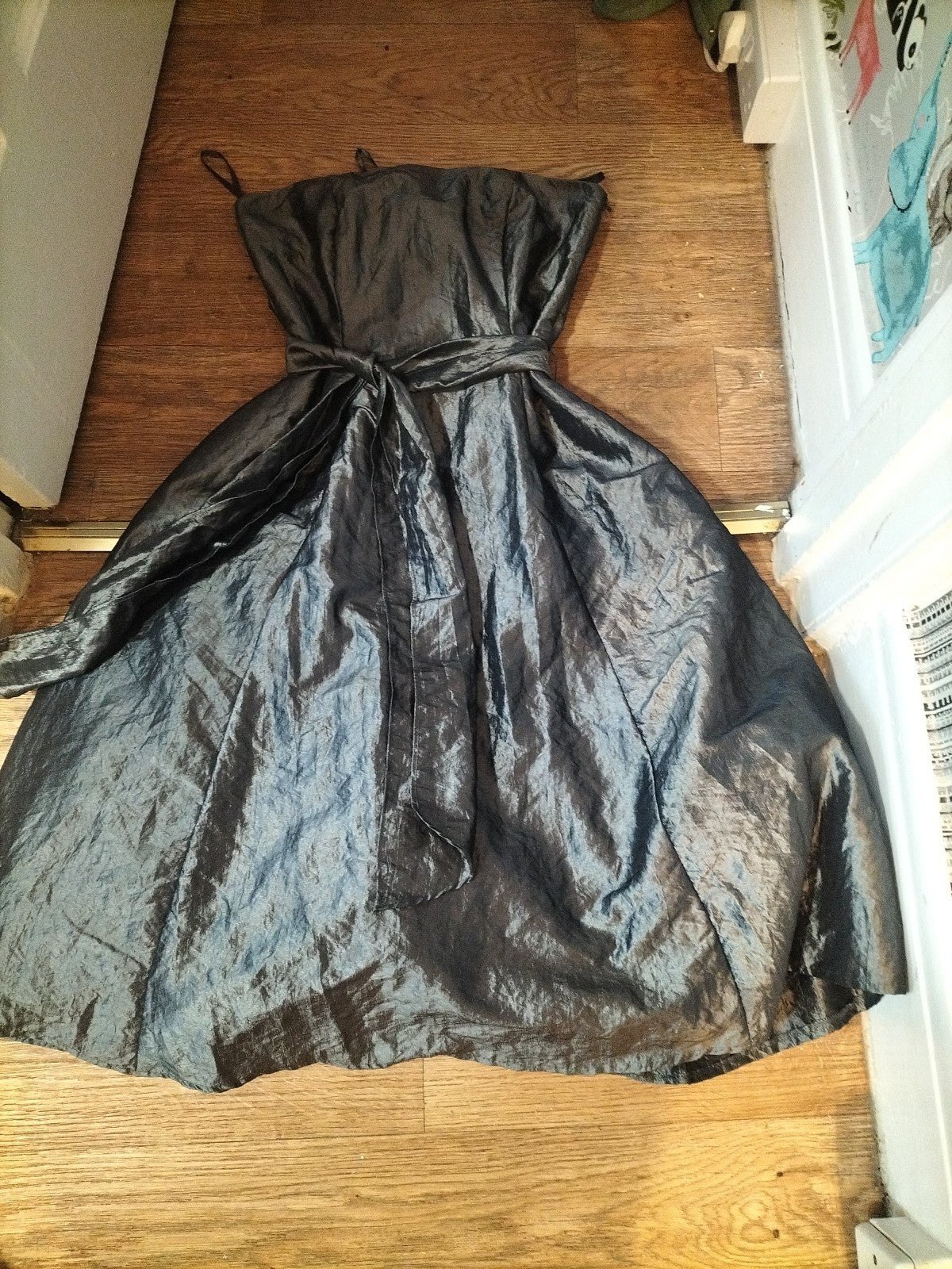 Ladies Geroge size 12 dark grey sleeveless dress