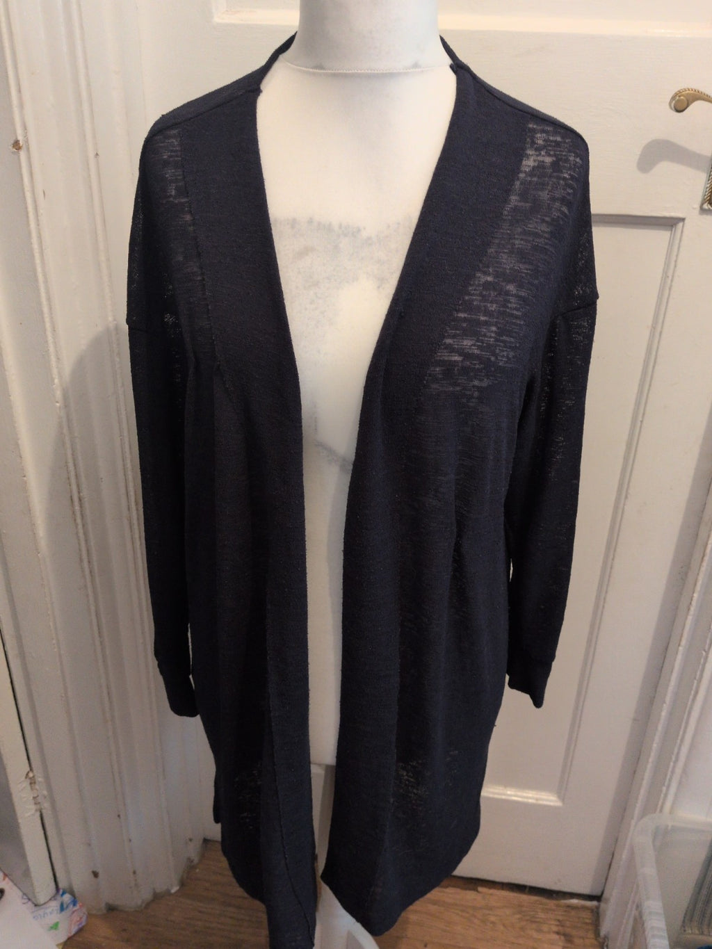 Ladies Next 24 Navy Long Sleeve Open Cardigan/Blouse