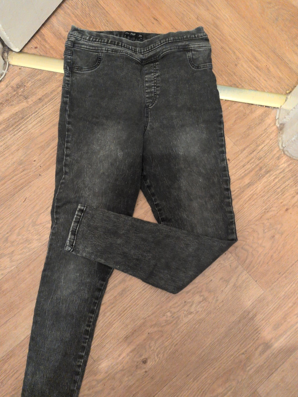 Ladies F&F Size 14 Reg Grey Jegging