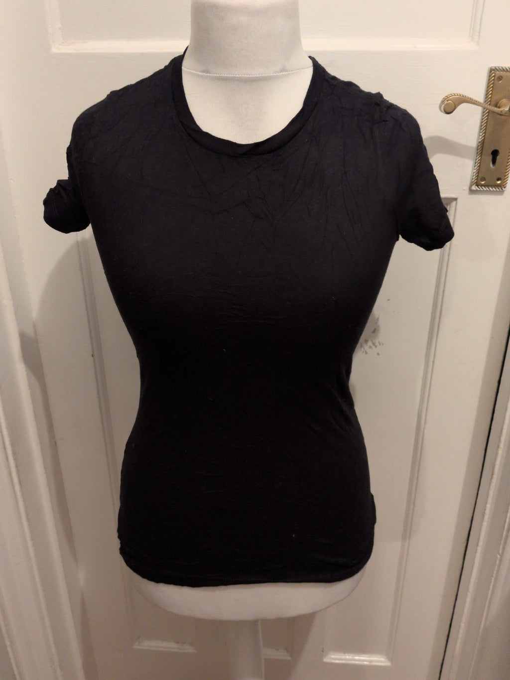 Bella Medium Coffee 1 Black T-shirt