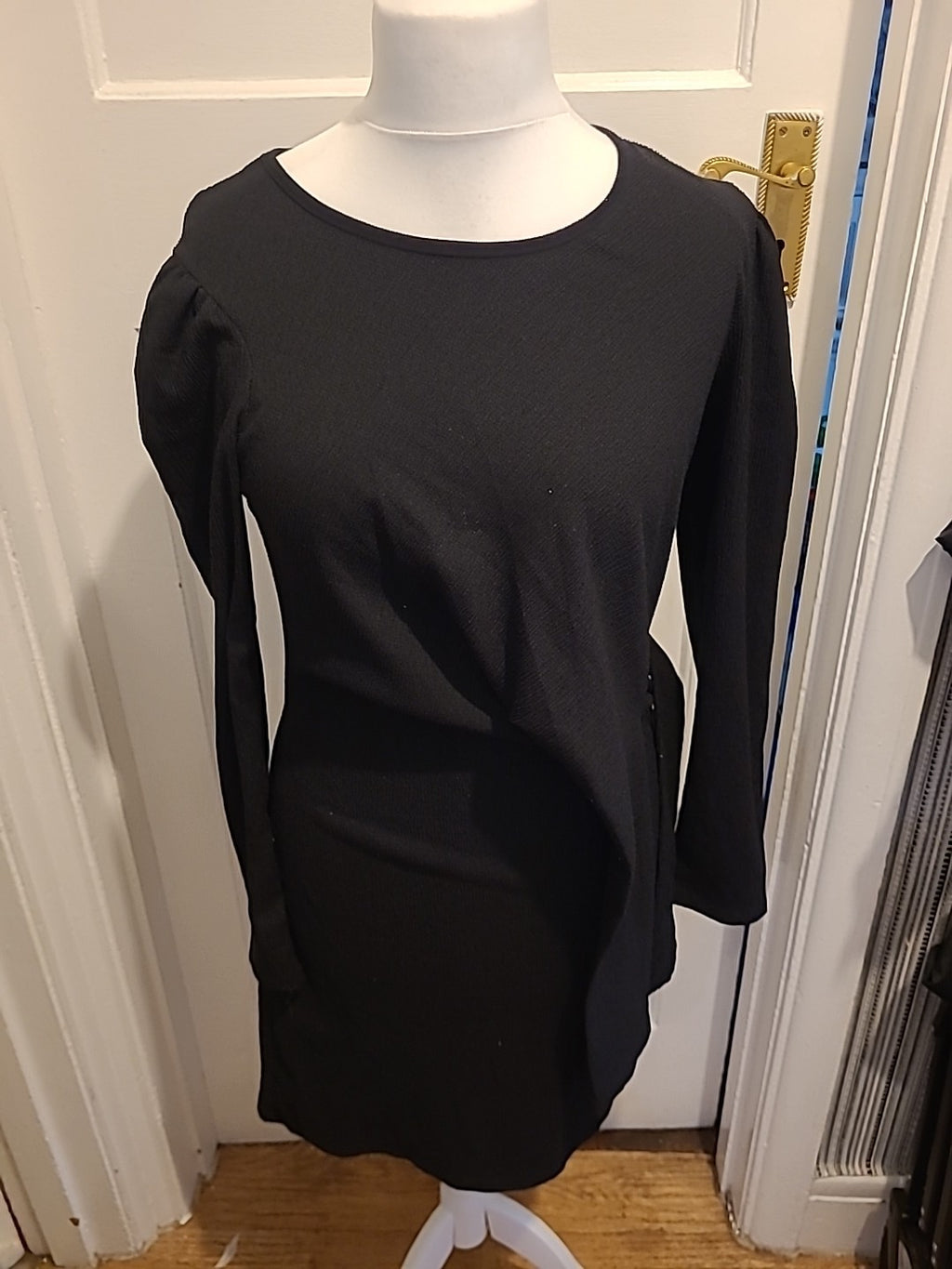 Ladies Morgan Size Euro 42 Black Long Sleeved Dress