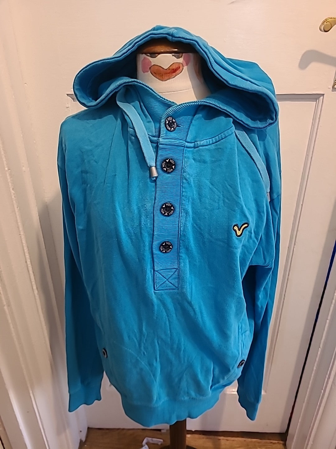 Mens Voi Jeans Size Large Blue Hoodie