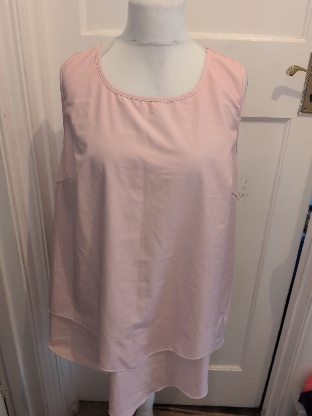 Shein Curve 4xl Pink Sleeveless Blouse