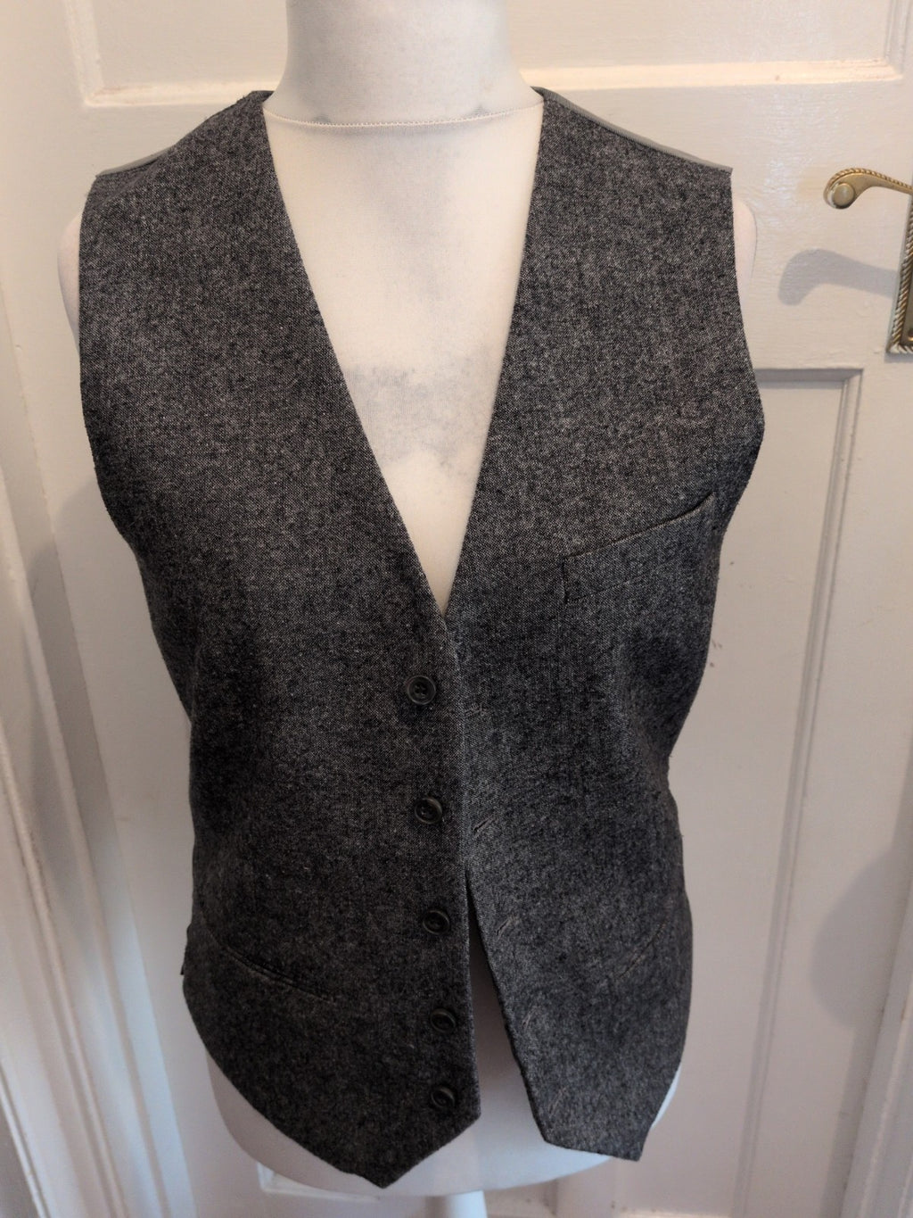 Primark M Slim Fit Grey Lined Waistcoat Suit