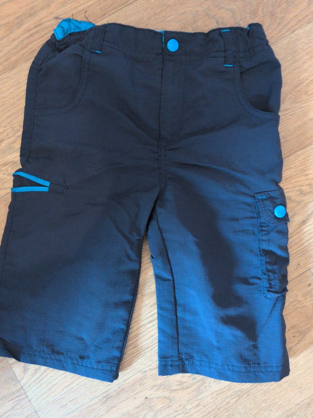 Boys Trespass 9-10 Years Navy Elasticated Shorts