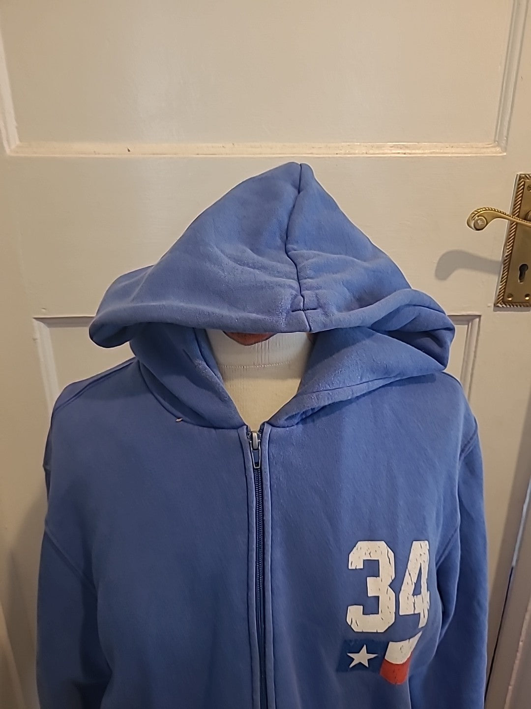 Mens Ks34 Size Large Blue Zip Through Jacket