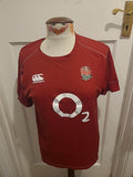 Mens Canterbury Size Medium Red England Rugby Tshirt