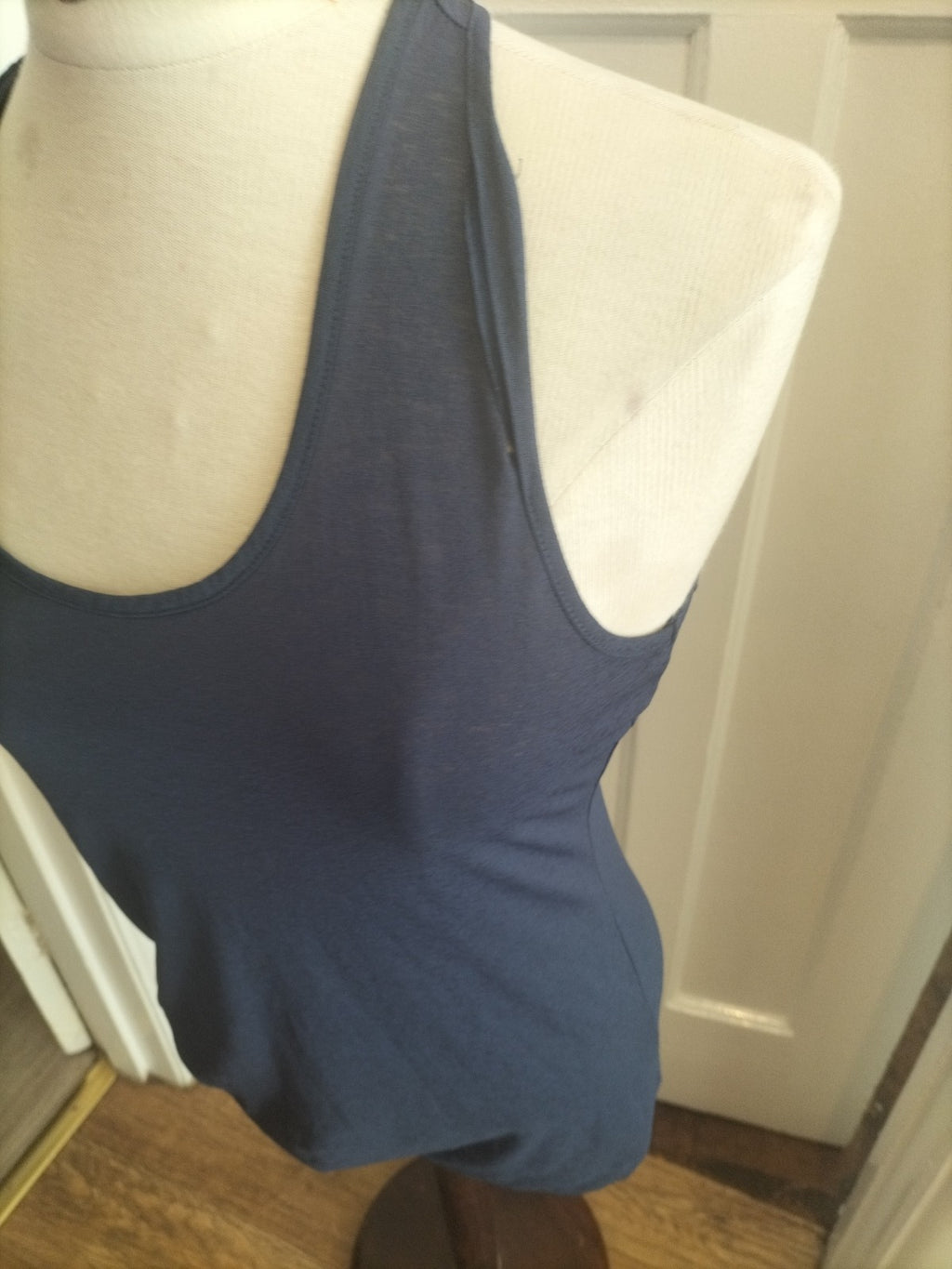 Ladies Next Size 8 Navy Sleeveless Blouse