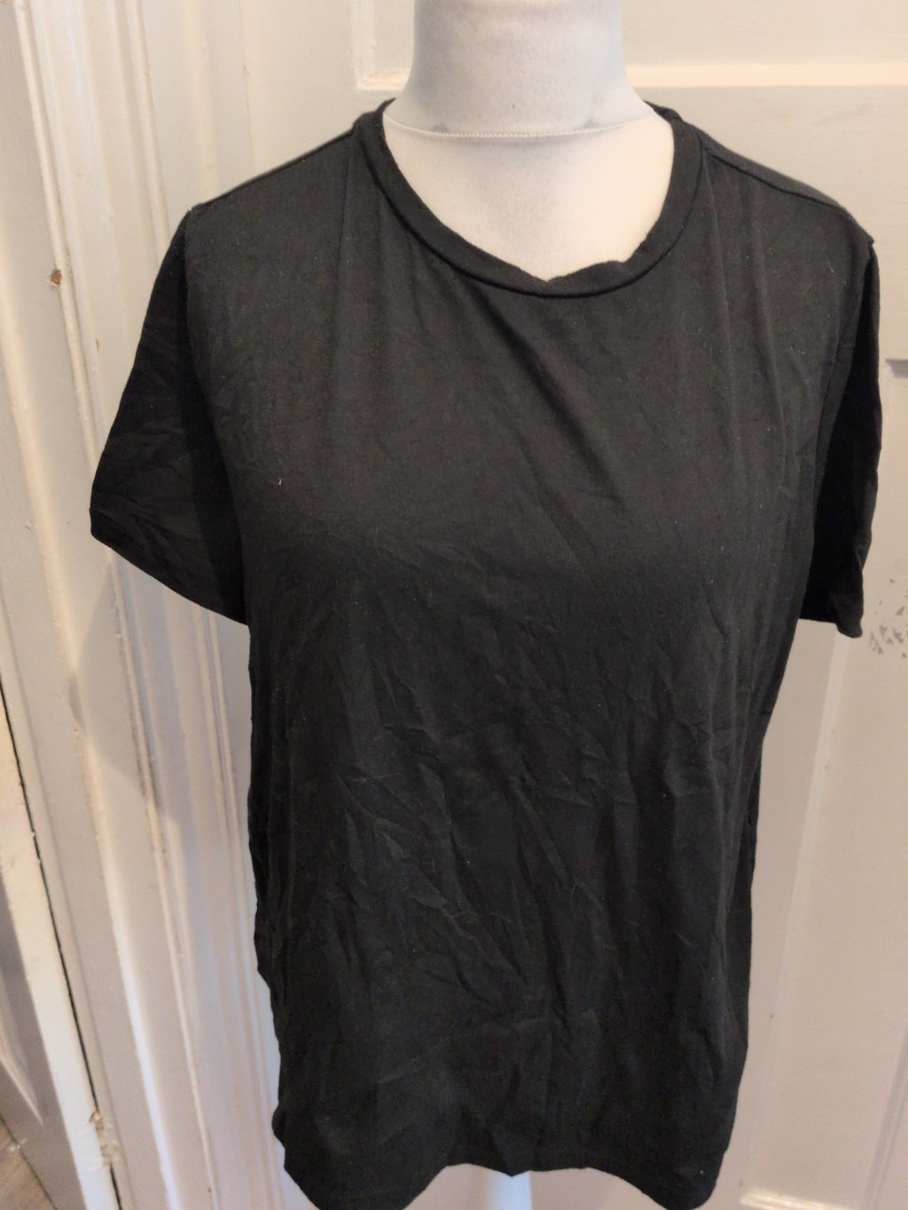 Shein Curve 1XL Black T-shirt Short Sleeve