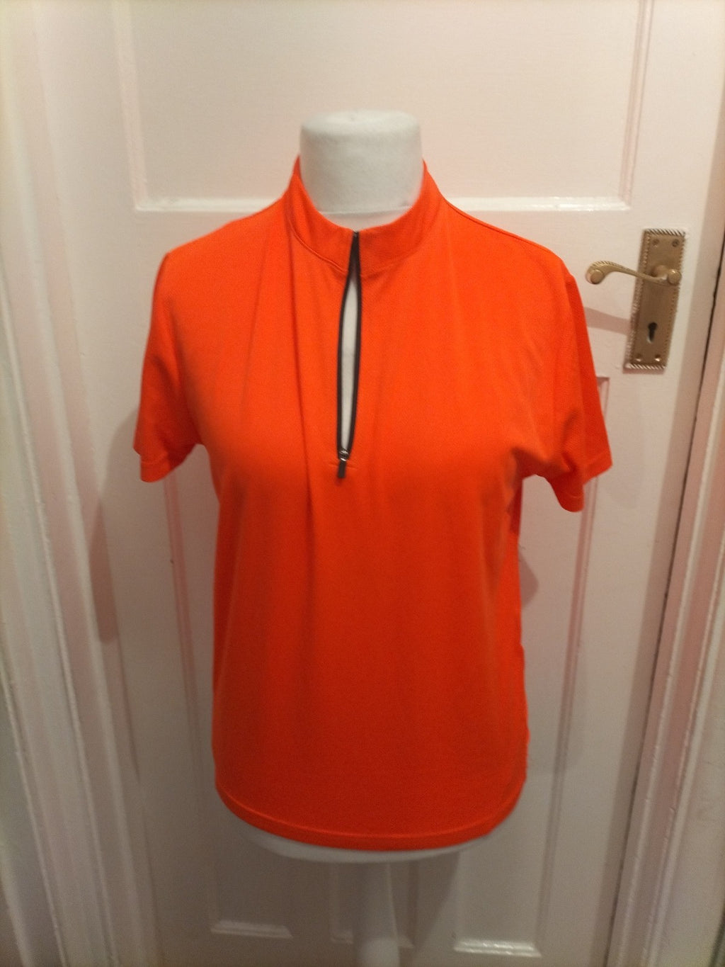 Ladies Ridge Size Small Neon Orange Cycling Jersey