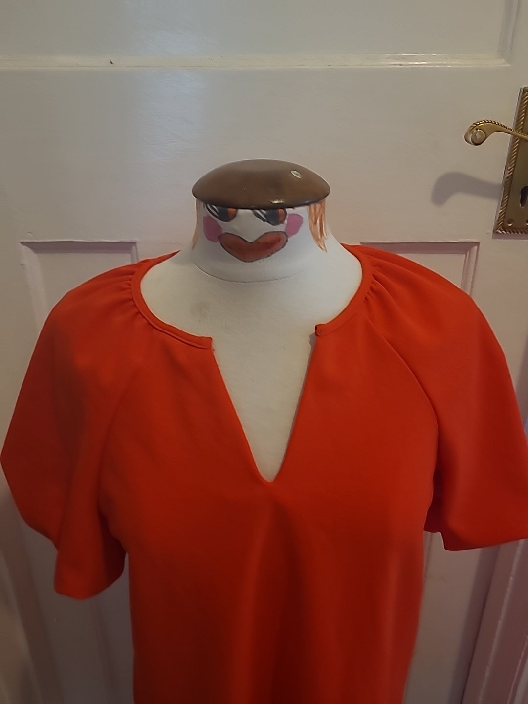 Ladies Shein Size Medium Red Short Sleeved Dress