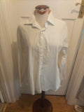 Mens Dld Milan Size Medium Soft Touch White Shirt