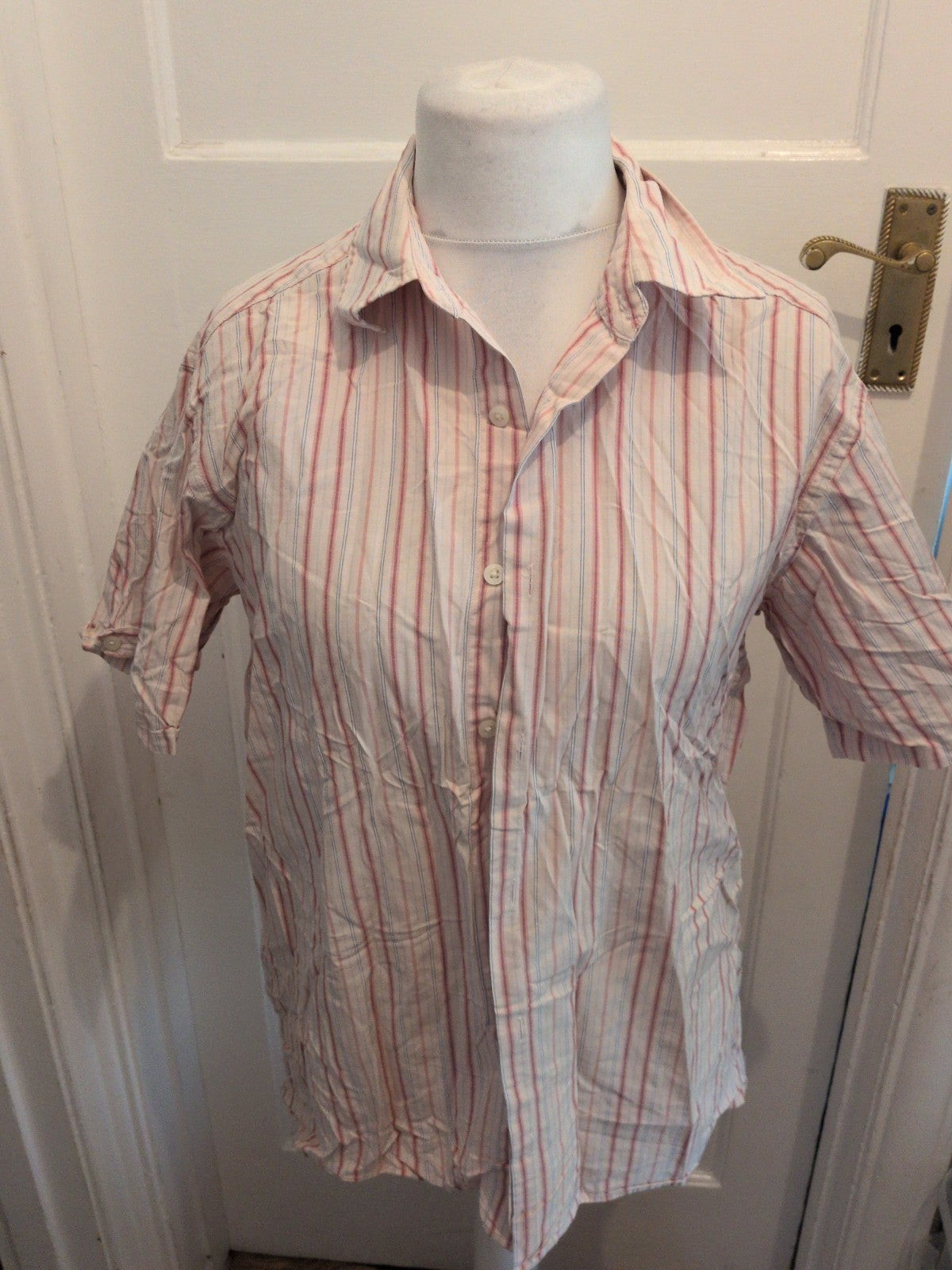 Blue Harbour Vintage Medium Multi Stripe Short Sleeve Shirt