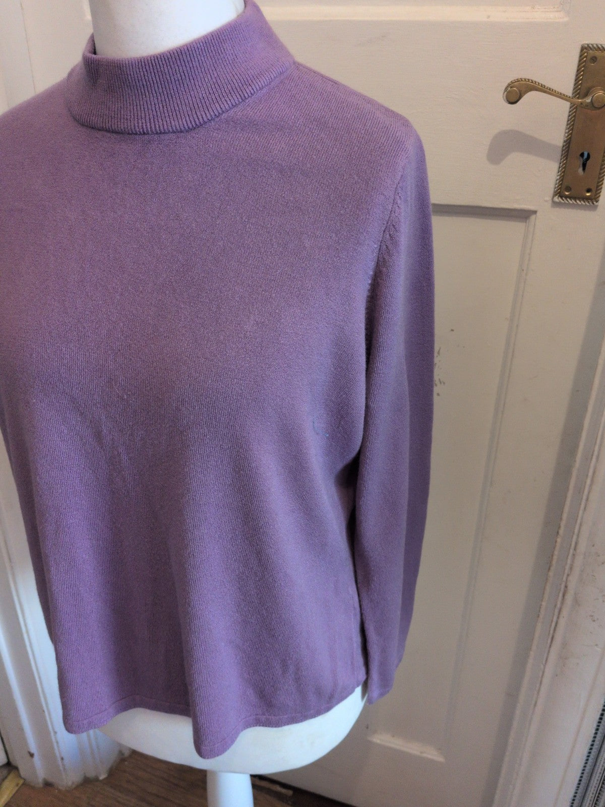 Ladies Bonmarche Size Large Purple Long Sleeve Super Soft Jumper