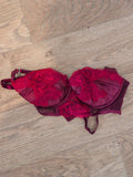 Ann Summers 32b Burgundy Wired Mesh Bra