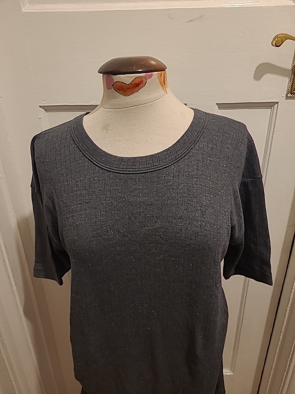 Mens Thermo Max Size Large Grey Short Sleeved Tshirt