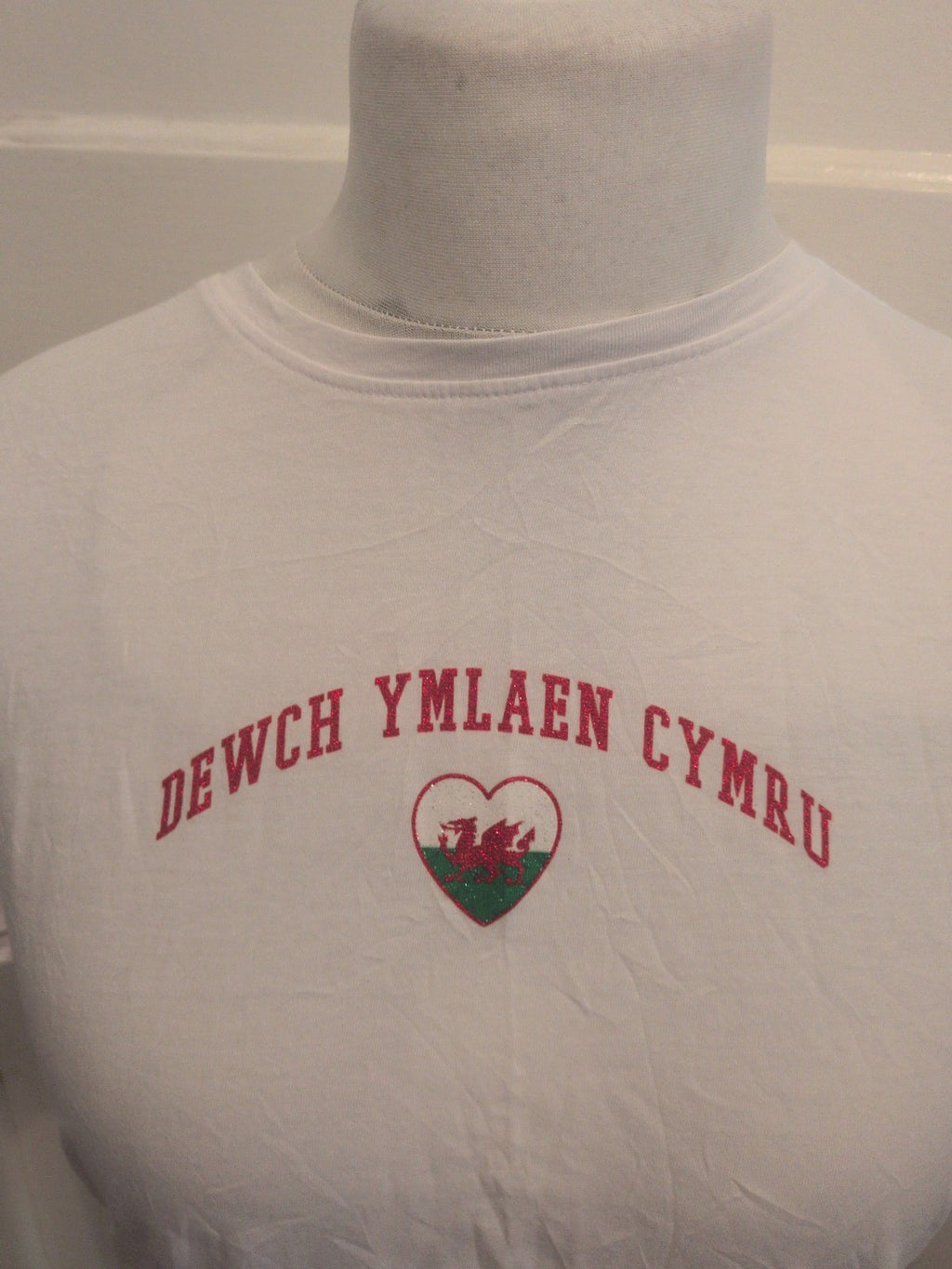 New Look 16 White Short Sleeve With Welsh Print T-shirt