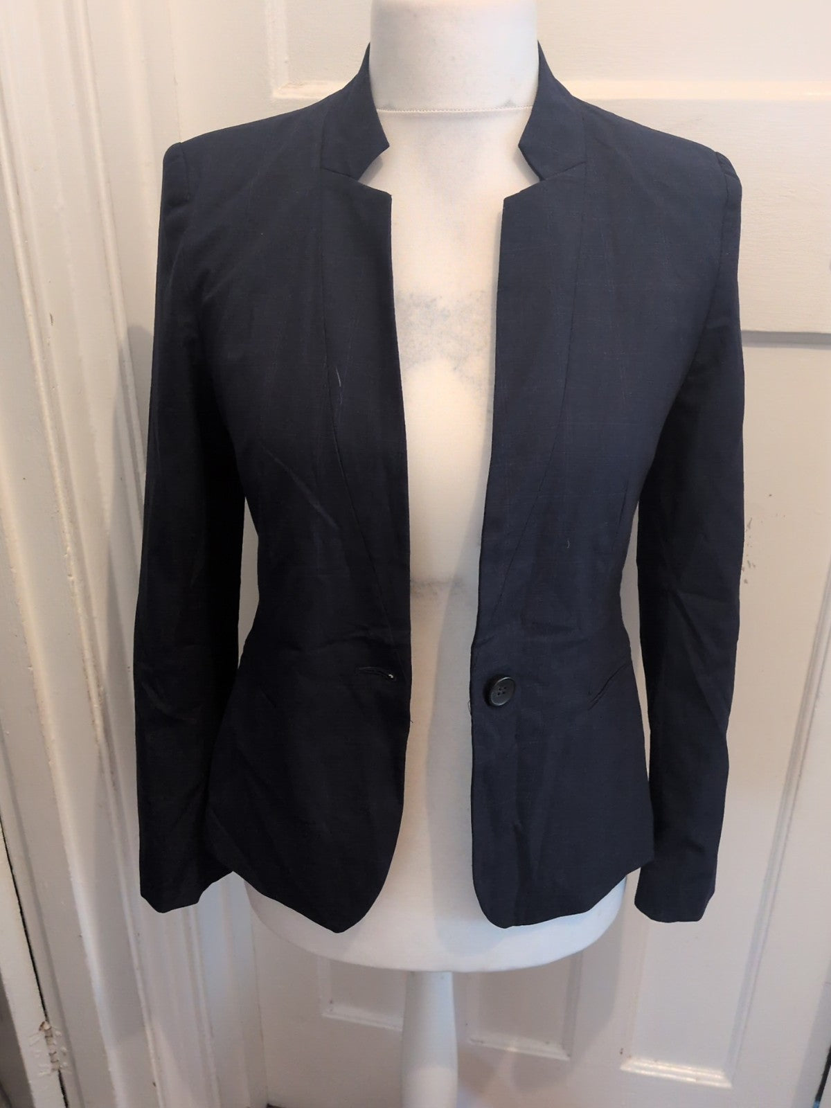 Zara 8 Navy Blazer