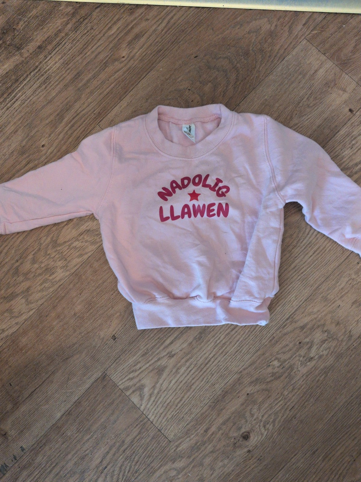 Just Hoods 1-2 Years Pink Pullover Printed Jumper