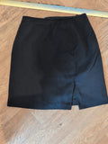 Next 16 Long Black Pinstripe Lined Skirt